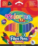 Popisovač JUMBO trojhranný 10 barev Colorino Kids