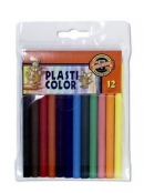 Pastelky Koh-i-noor plastové 8732/12 Plasticolor v plast. pouzdru