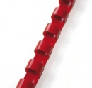 Hřeben pro kroužkovou vazbu  8 mm červený / 100 ks