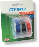 Páska DYMO 3D 9 mm 3 m blistr červená+ černá+modrá