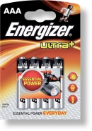 Baterie alkalická Energizer AAA ultra+ / 4 ks