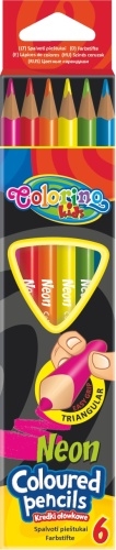 Pastelky trojhranné Colorino 6 neonových barev