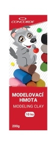 Modelína Concorde 10 barev - 200 g