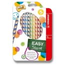 Pastelky Stabilo EASYcolors trojhranné pro leváky 12 ks + ořezávátko