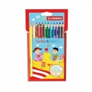 Pastelky Stabilo Trio silné sada 12 ks v plast. etui