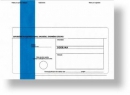 Obálka s dodejkou C5, samopropisující, s textem, modrý pruh, oblá klopa, 100 ks, 229 x 155