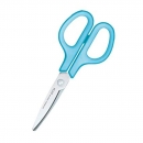 Nůžky kancelářské PLUS Fitcut 17,5 cm modré pro leváky