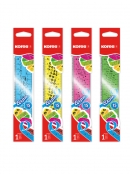 Pravítko ELASTIK Kores 15 cm mix barev