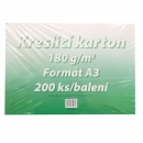 Karton kreslicí bílý A3 180 g/ 200 l.