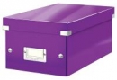Krabice CLICK & STORE na DVD, purpurová