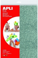 Pěnovka APLI 210 x 297 x 2 mm se třpytkami mix barev / 4 listy (zlatá)