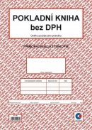 Pokladní kniha bez DPH A4 přímopropis.